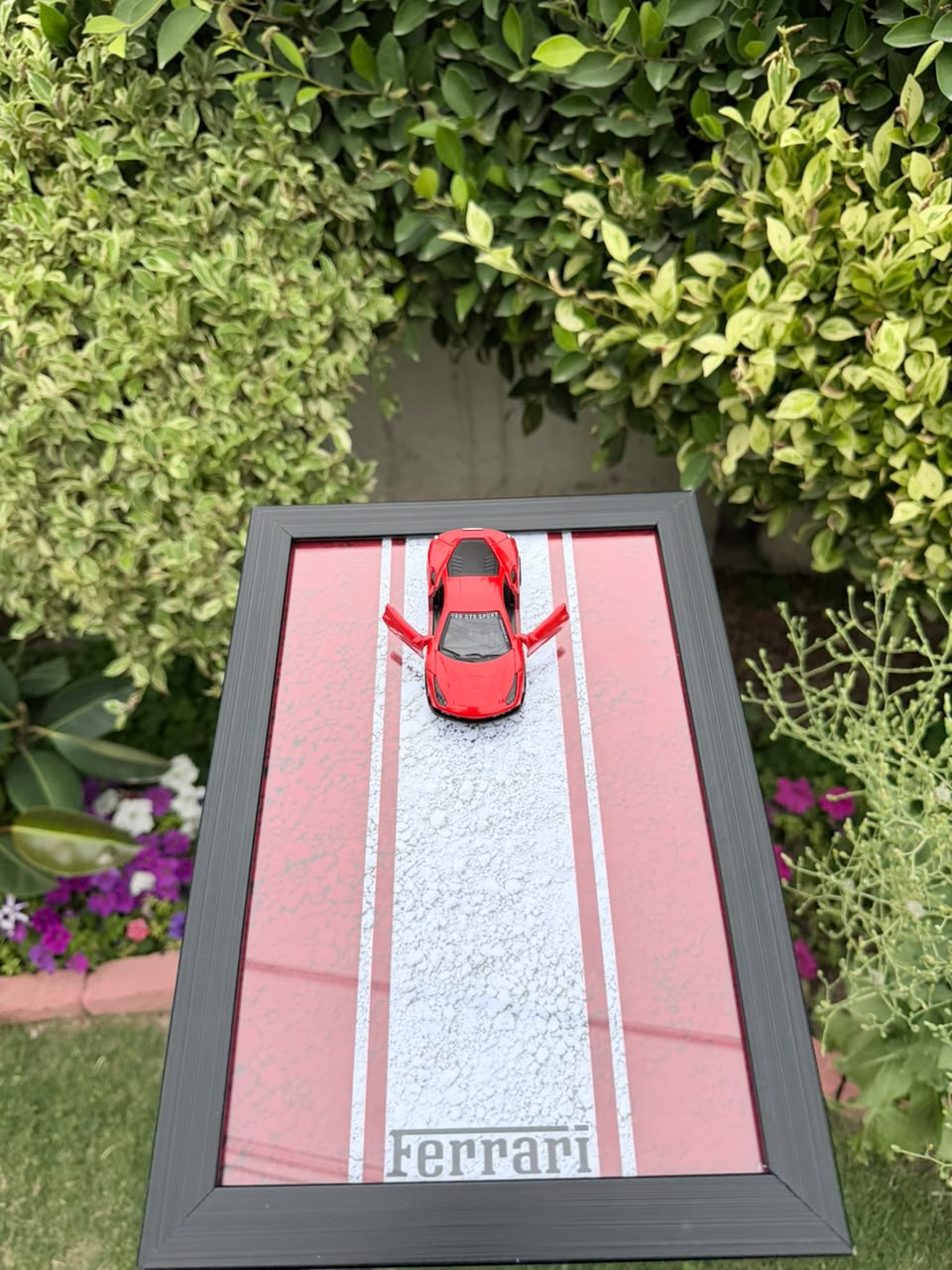 Red Ferrari Diecast Car Frame | Premium A4 Frame | Framery