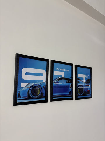 3-Piece Car Triptych Frame | Framery